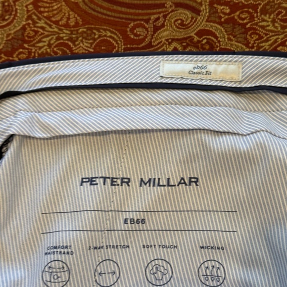 Peter Millar Men's Size 36x32 Navy Raleigh Performance Trouser MSRP $160 - Picture 8 of 9